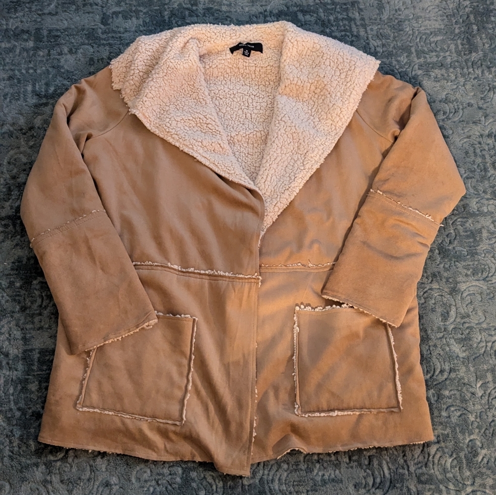 Miss Love Vozy Teddy Jacket Women Size M